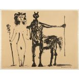 Pablo Picasso. Centaure et Bacchante. 1947. Lithographie. Signiert. Ex. 22/50. Bloch 416.