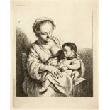 Cornelis Bega. Die Mutter. Radierung. H. 28, I (von II).