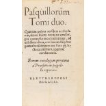 C. S. Curio, Pasquillorum tomi duo. Basel 1544.