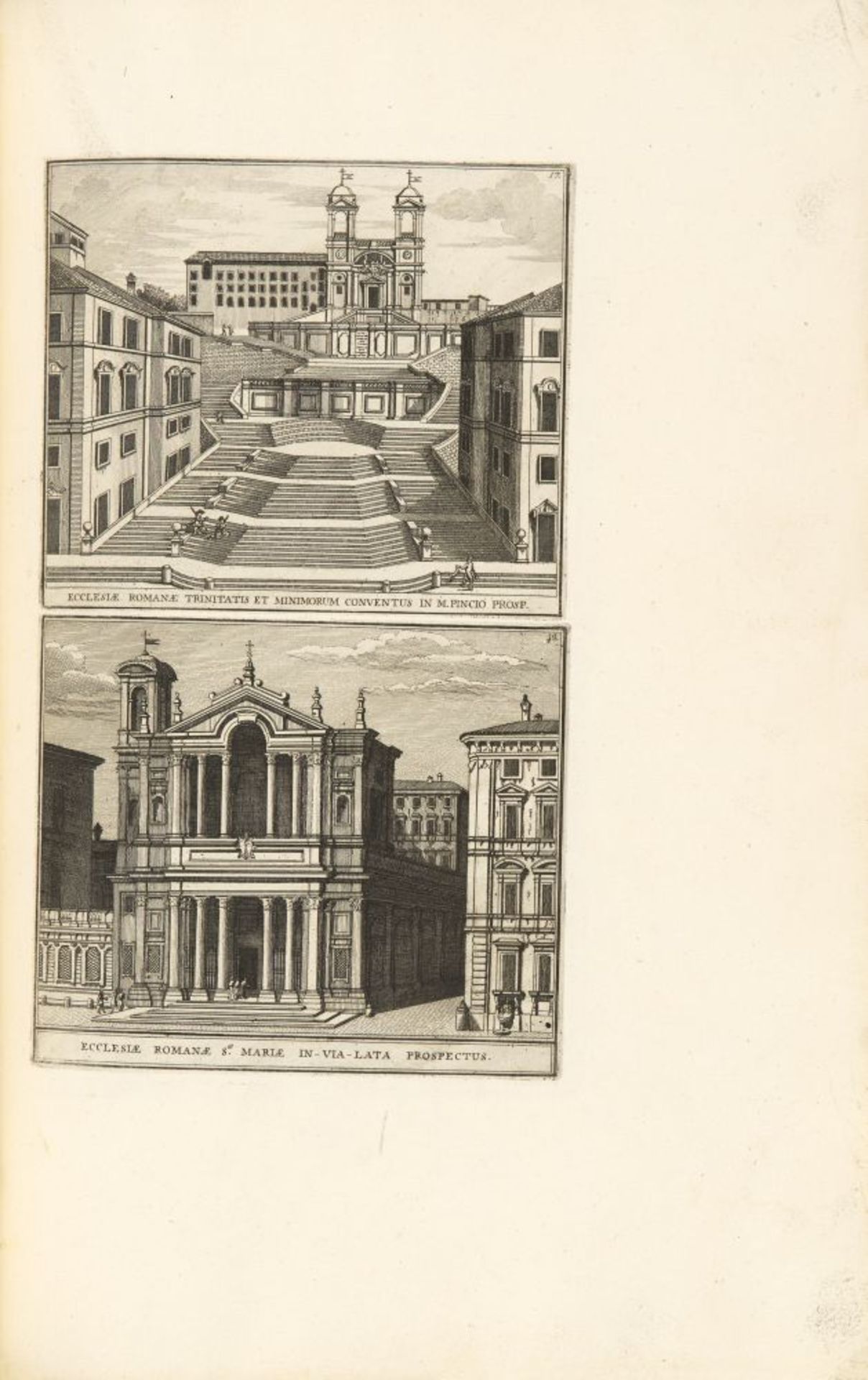 D. Magnan, La citta die Roma. 4 Tle. in 1 Bd. Rom 1779. - Image 4 of 6