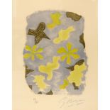 Georges Braque. La sorgue (aus: Lettera Amorosa). 1963. Farblithographie. Signiert. Ex. 17/75. Valli
