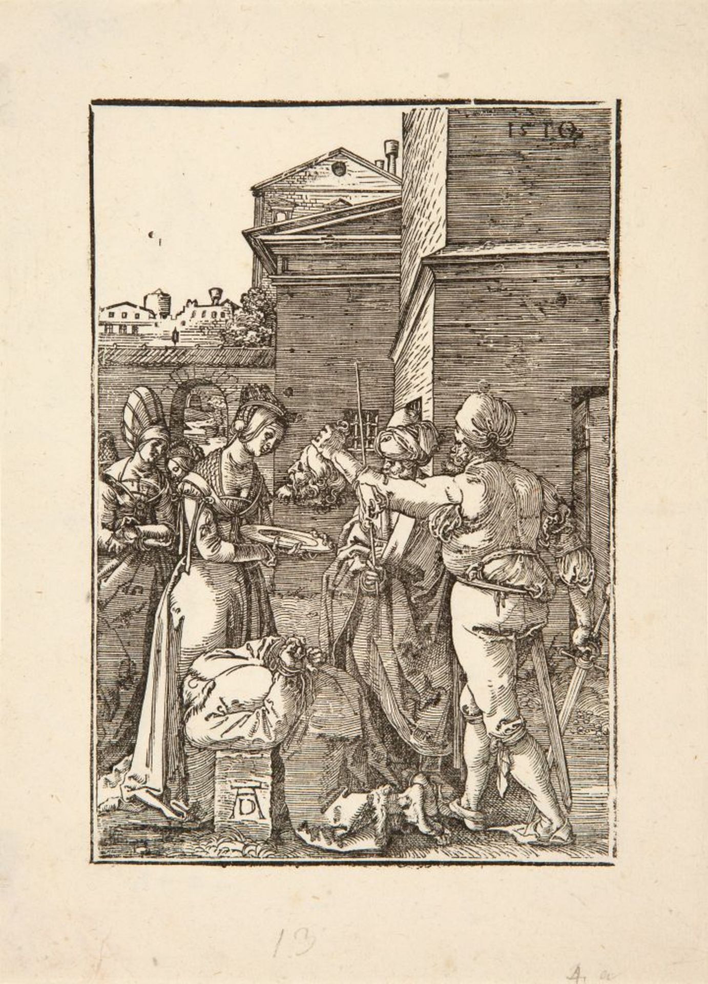 Albrecht Dürer. Enthauptung Johannes des Täufers. 1510. Holzschnitt. B. 125; M. 231 i.