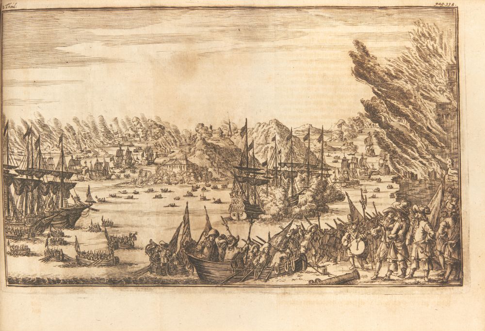 Lambert van den Bos, Leben und Thaten der .. See-Helden. 2 Teile in 1 Bd. Nbg. u. Sulzbach 1681.
