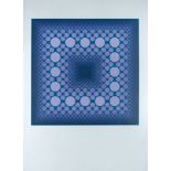 Victor Vasarely. Ohne Titel. Farbsiebdruck. Signiert. Ex. 58/90.