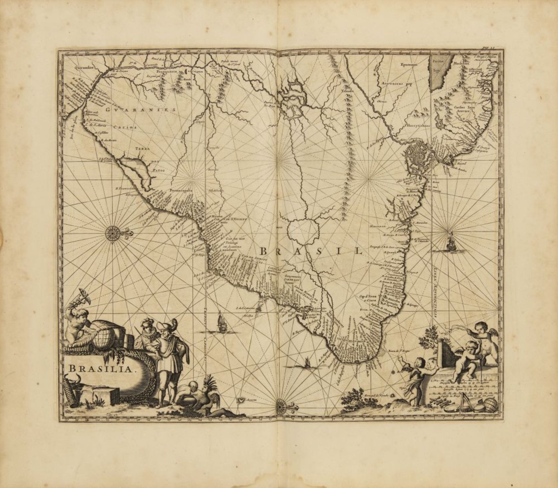 J. Nieuhof, Brasiliaense Zee- en Lant-Reize. Amsterdam 1682. - Image 2 of 6