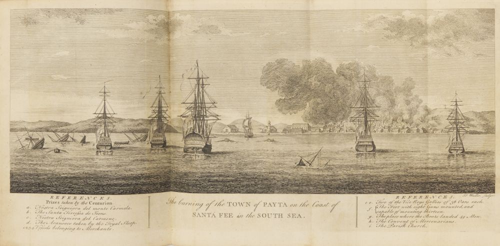 G. Anson, A voyage round the world. Ldn. 1748. - Image 3 of 4