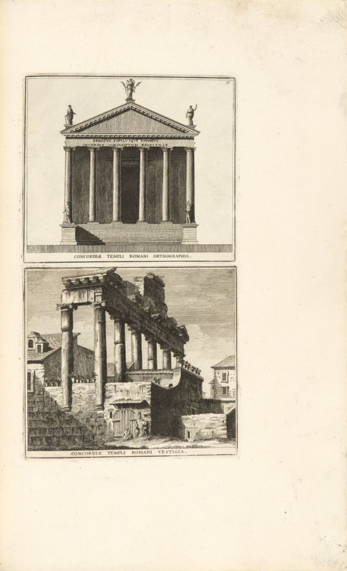 D. Magnan, La citta die Roma. 4 Tle. in 1 Bd. Rom 1779. - Image 5 of 6