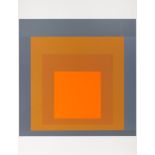 Josef Albers. Editions Domberger RI-67. 1967. Farbserigraphie. Signiert. Ex. 55/70. D. 178.