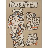 Jean Dubuffet. Grand Palais - Festival d'automne.1973. Farblithographie. Monogrammiert. Ex. 4/100.
