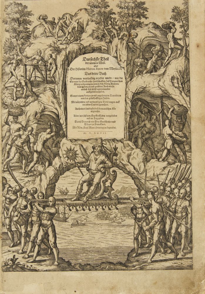 G. Benzoni, Das sechste Theil der newen welt. Ffm 1597. - Image 2 of 5