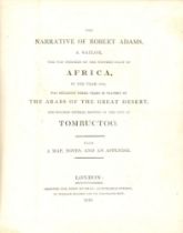 S. Cock, The narrative of Robert Adams, a sailor ... on the western coast of Africa. Ldn 1816.