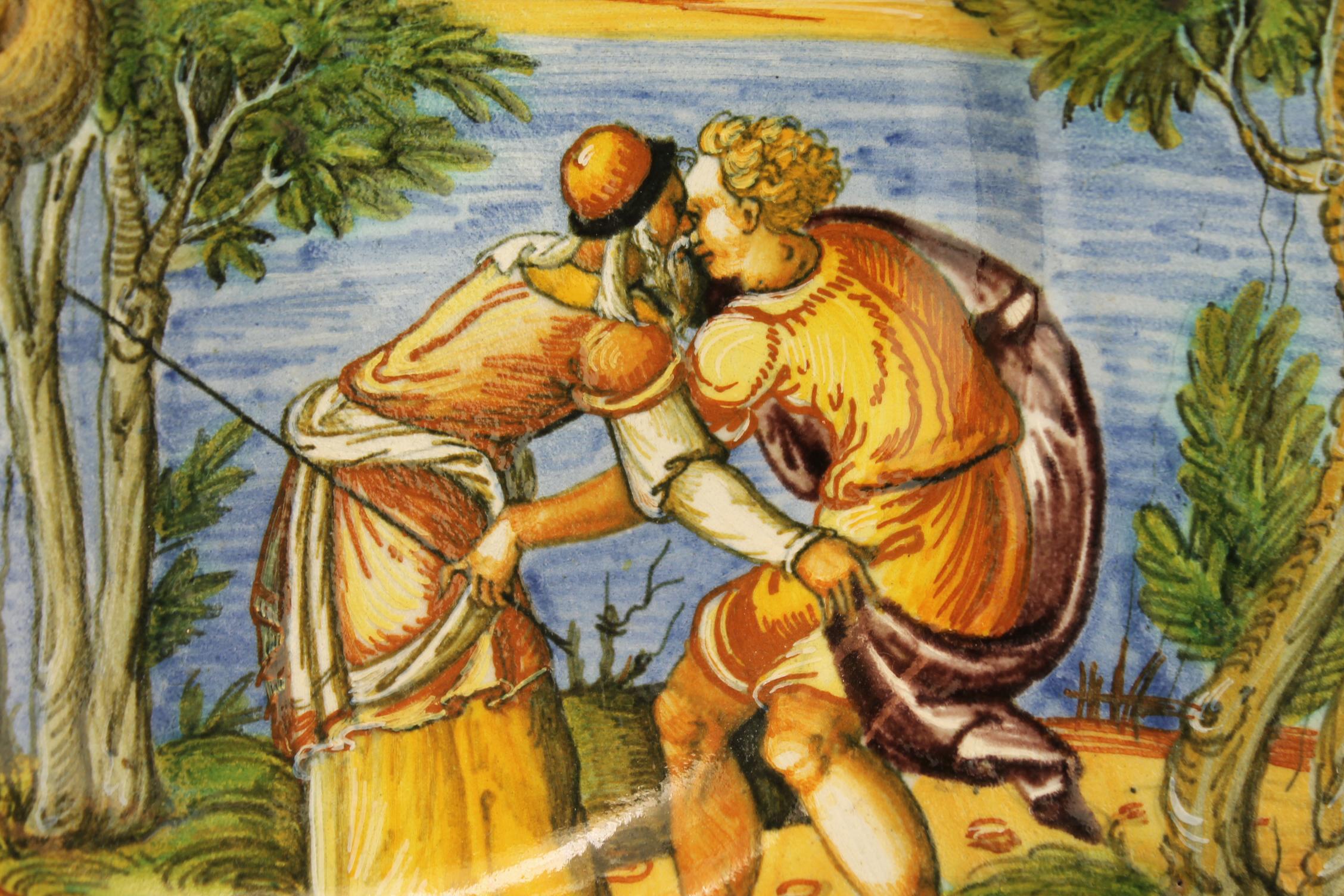 An Italian Istoriato maiolica tondino - Image 6 of 10