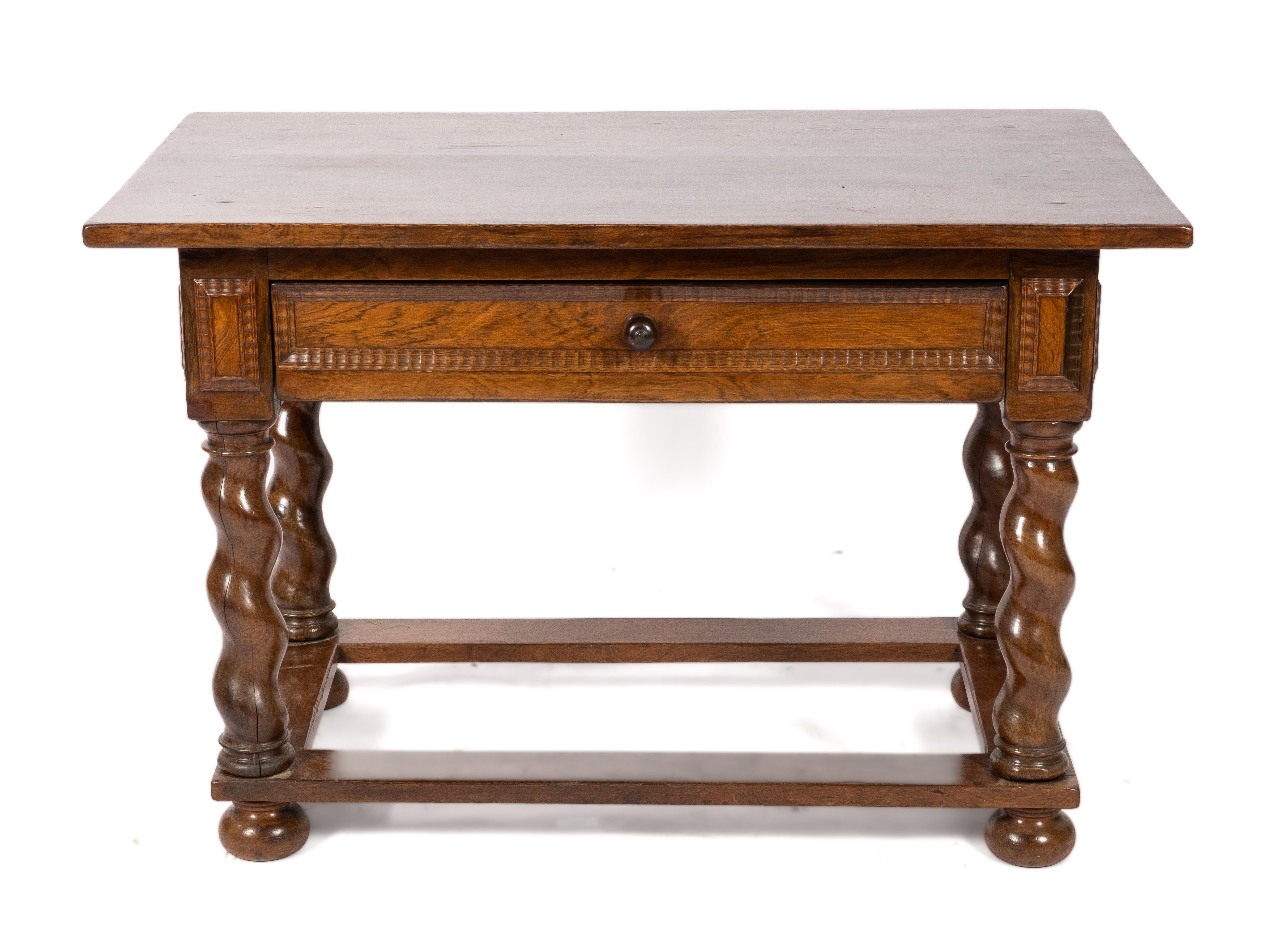 A Dutch rosewood centre table