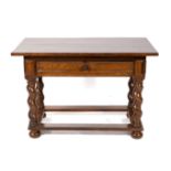 A Dutch rosewood centre table