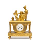 An Empire ormolu mantle clock