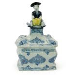 A Delft pottery tobacco jar