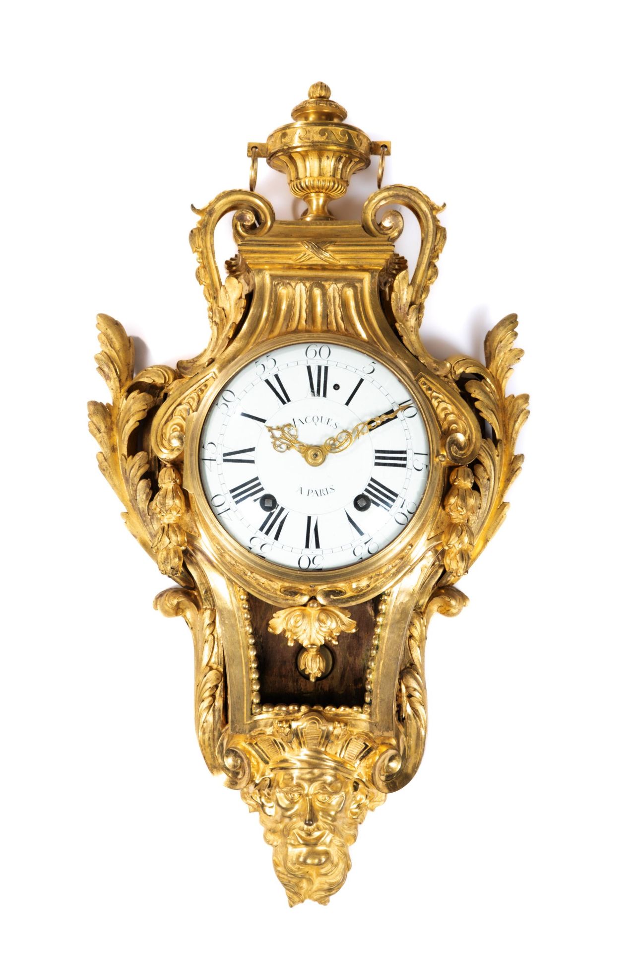 A Louis XVI ormolu cartel clock