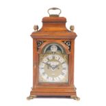 A Dutch rosewood bracket clock