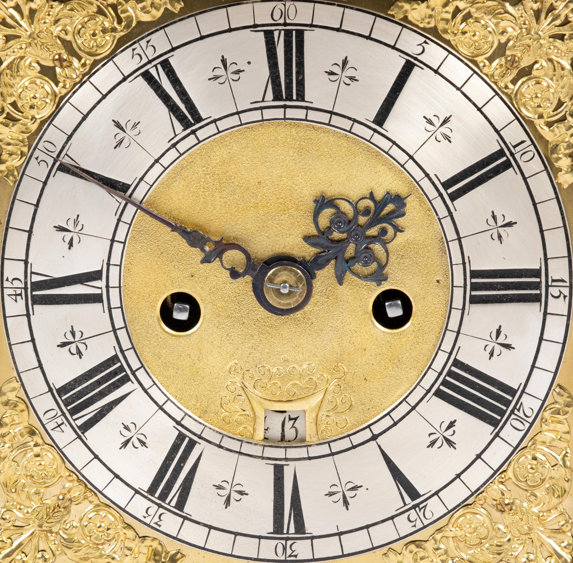 An English brass-mounted tortoiseshell bracket clock - Image 3 of 5