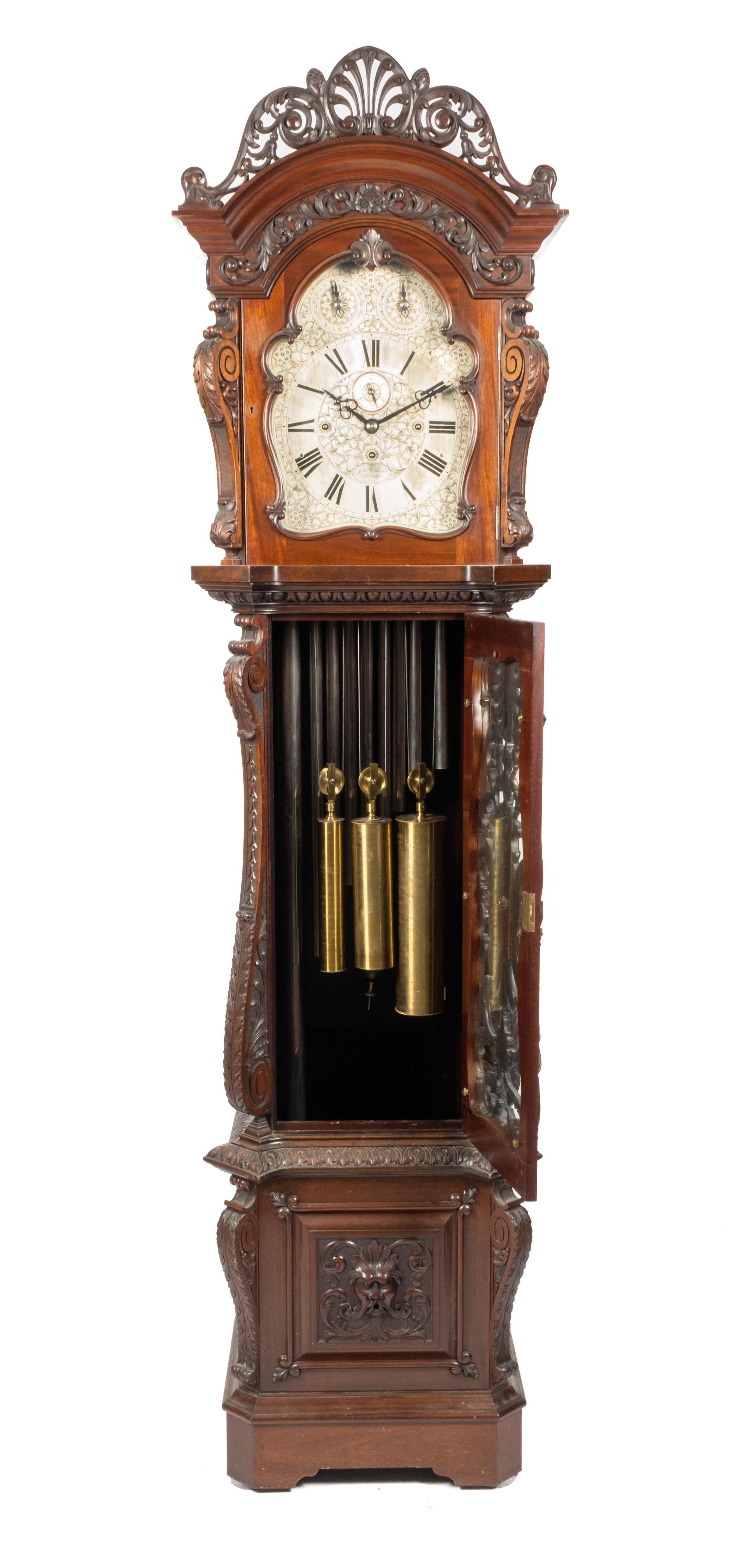 An Edwardian mahogany longcase clock - Image 5 of 7