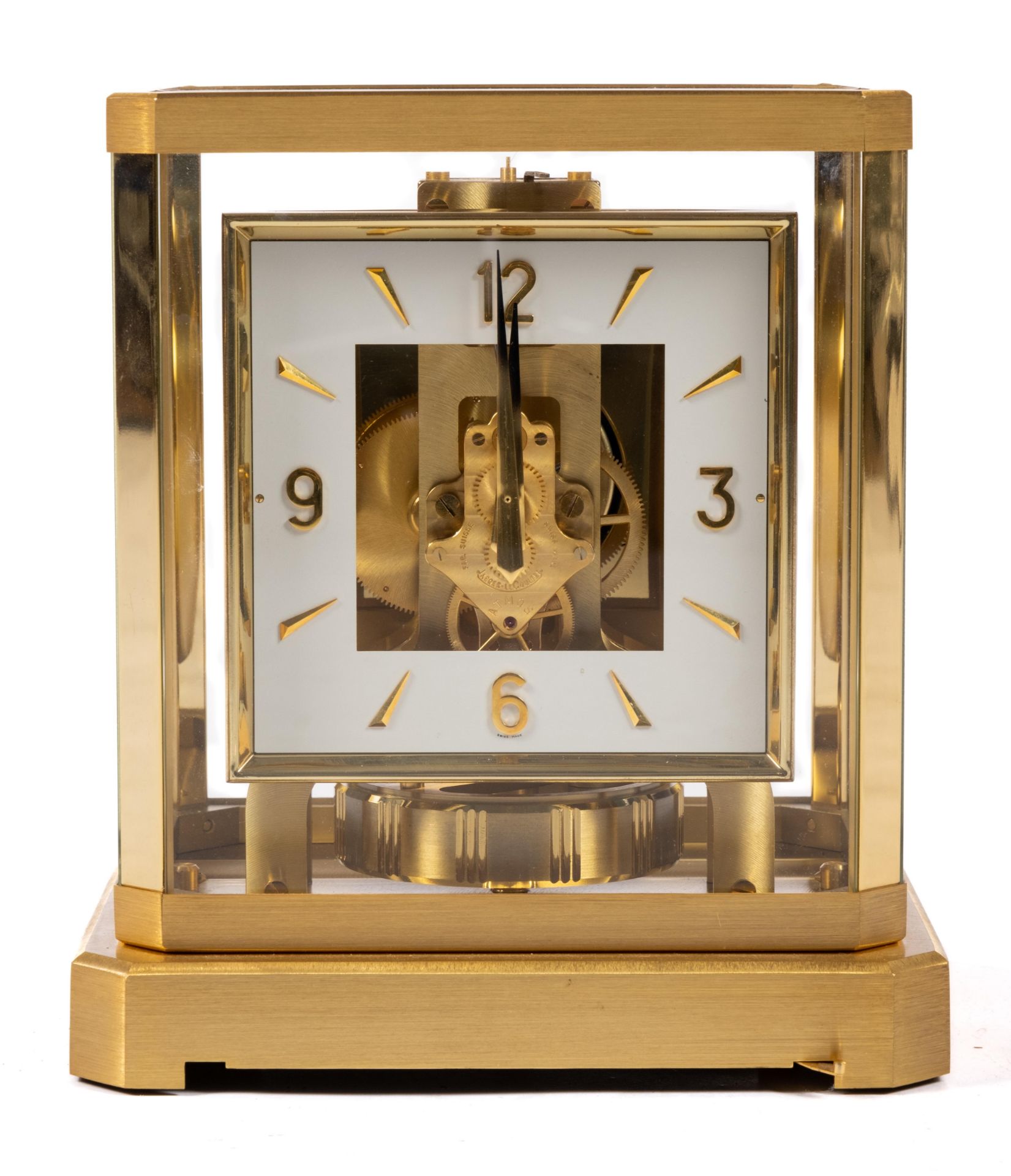 A Jaeger-LeCoultre gilt-brass Atmos clock