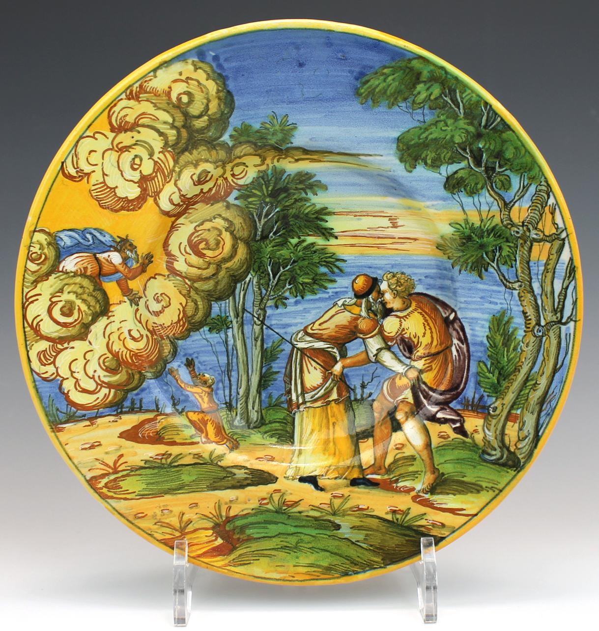 An Italian Istoriato maiolica tondino - Image 3 of 10