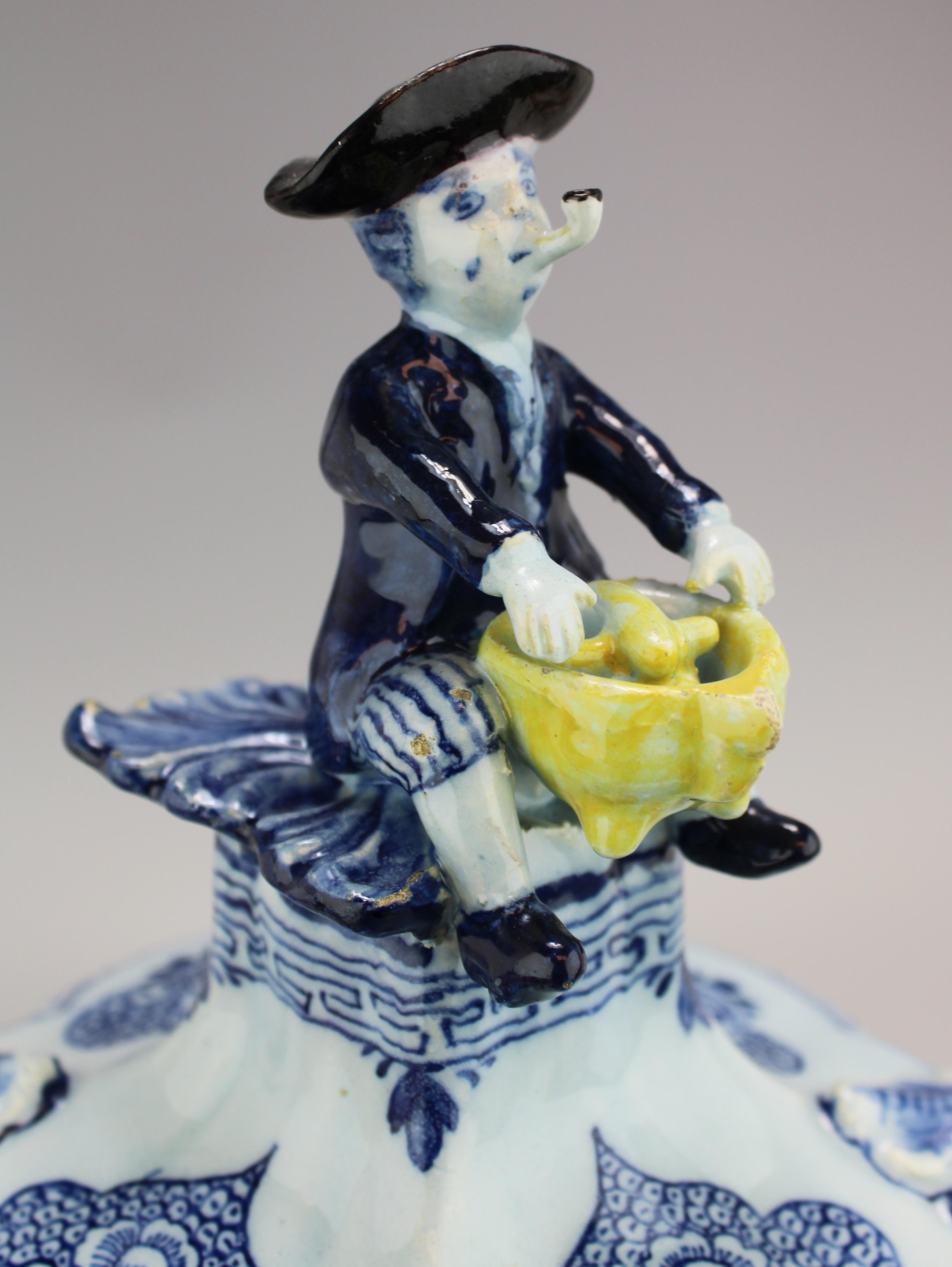 A Delft pottery tobacco jar - Image 6 of 11