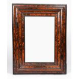 A Flemish tortoiseshell picture frame mirror