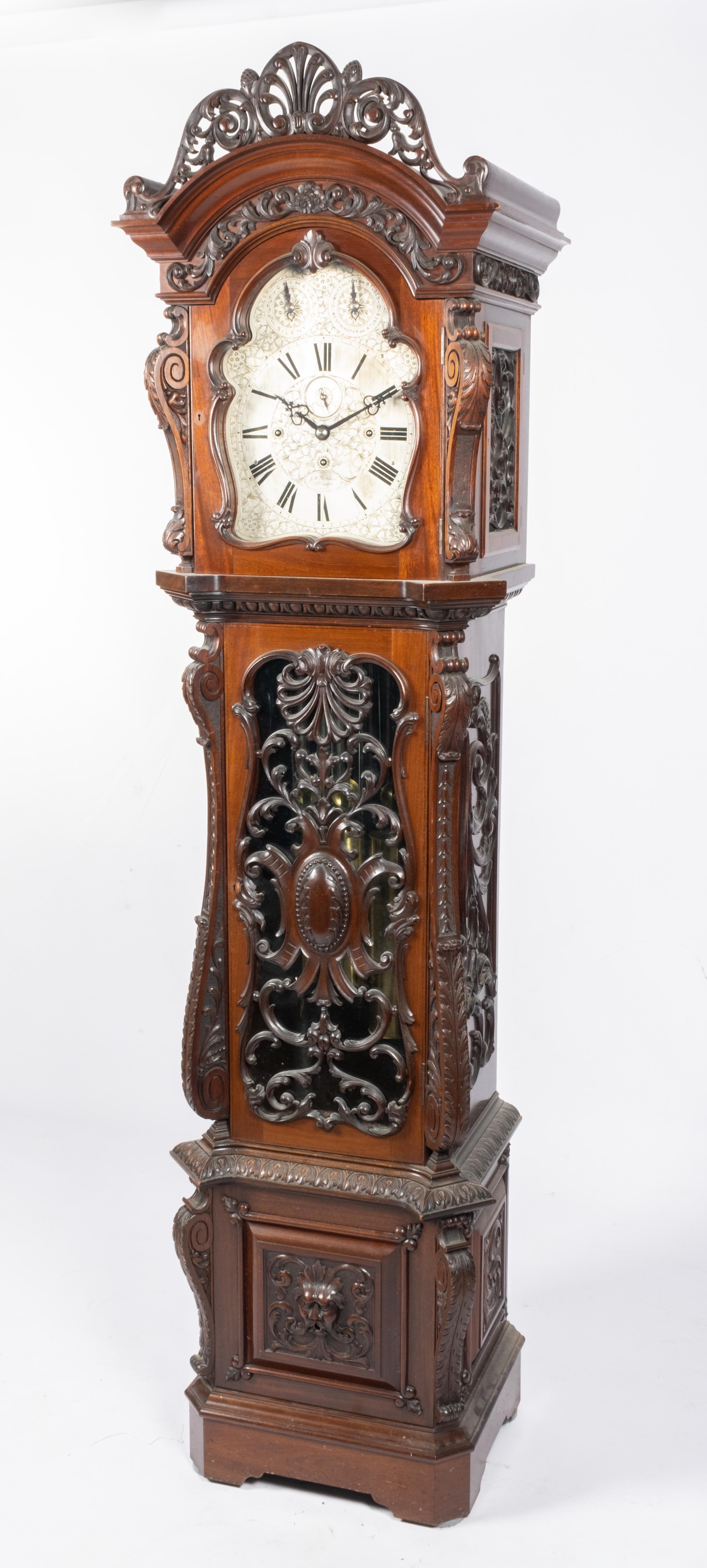 An Edwardian mahogany longcase clock - Image 4 of 7