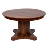 A Dutch mahogany extending dining table