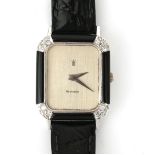 An 18 karat white gold Rochemond lady's wristwatch
