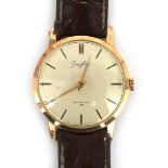 A 14 karat gold Jungfrau gentleman's wristwatch, ca. 1970