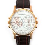 A gilded stainless steel Uhr-kraft gentleman's watch