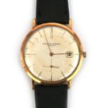 An 18 karat gold Baume & Mercier gentleman's wristwatch, ca. 1960