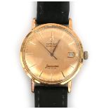 A 14 karat gold Omega Seamaster de Ville gentleman's wristwatch, ca. 1960