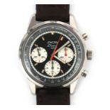 A rare steel Enicar Sherpa Graph 300 gentleman's wristwatch, ca. 1968