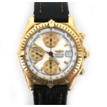 A 18 karat gold Breitling Chronomat gentleman's wristwatch, ca. 1996