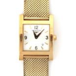 An 18 karat gold vintage Longines Dolce Vita lady's wristwatch