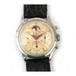 A stainless steel Universal Genève Tricompax gentleman's wristwatch, ca. 1950
