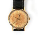 A 14 krt gold Omega Seamaster gentlemen's wristwatch ca. 1960