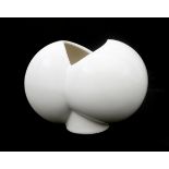 Jan van der Vaart (1931-2000) A white glazed ceramic vase, model 57 "Billen" (buttocks), multiple,