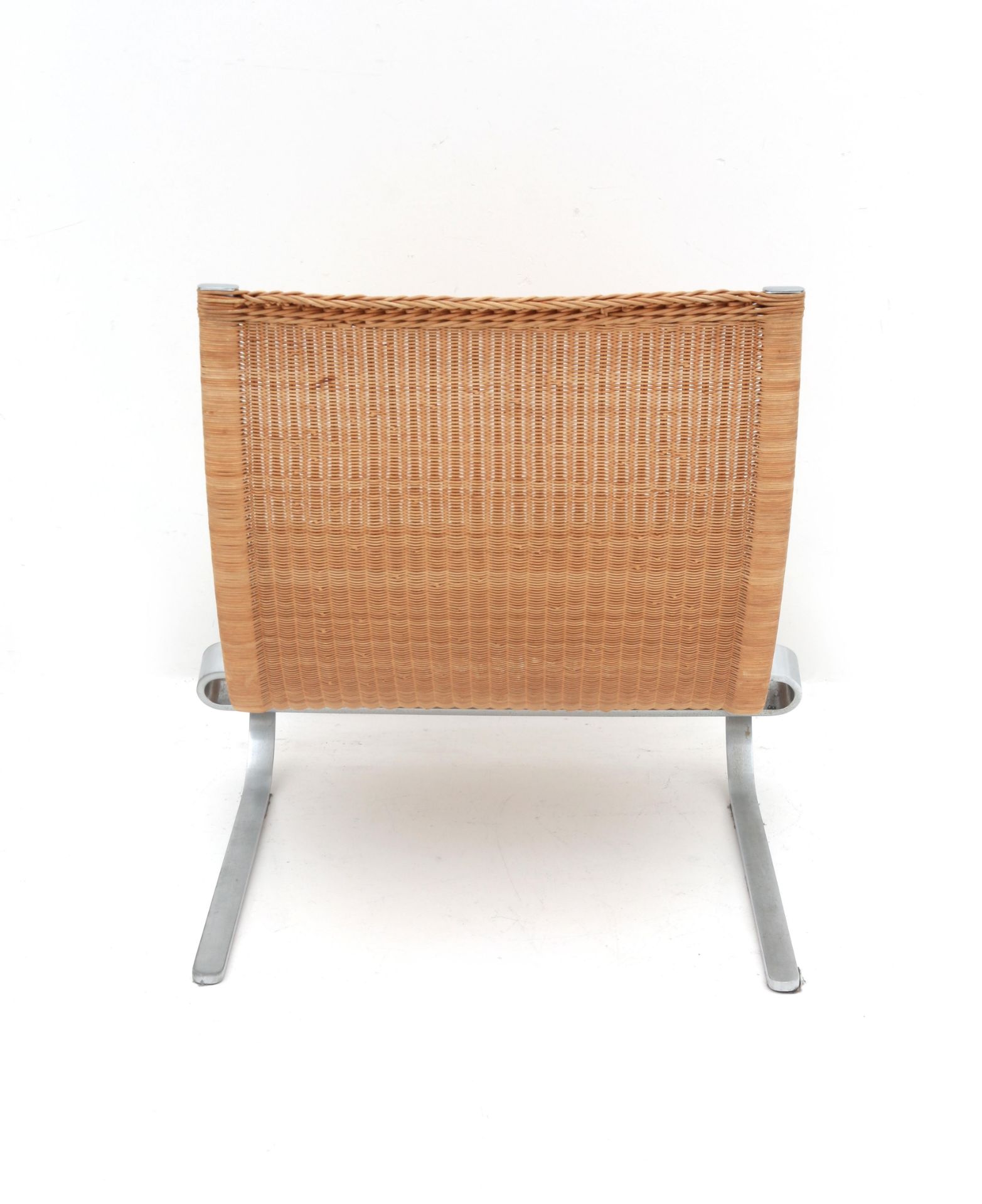 Poul Kjaerholm (1929-1980) A metal PK 20 easy chair with cane wickered seat, produced by E. Kold - Bild 2 aus 5