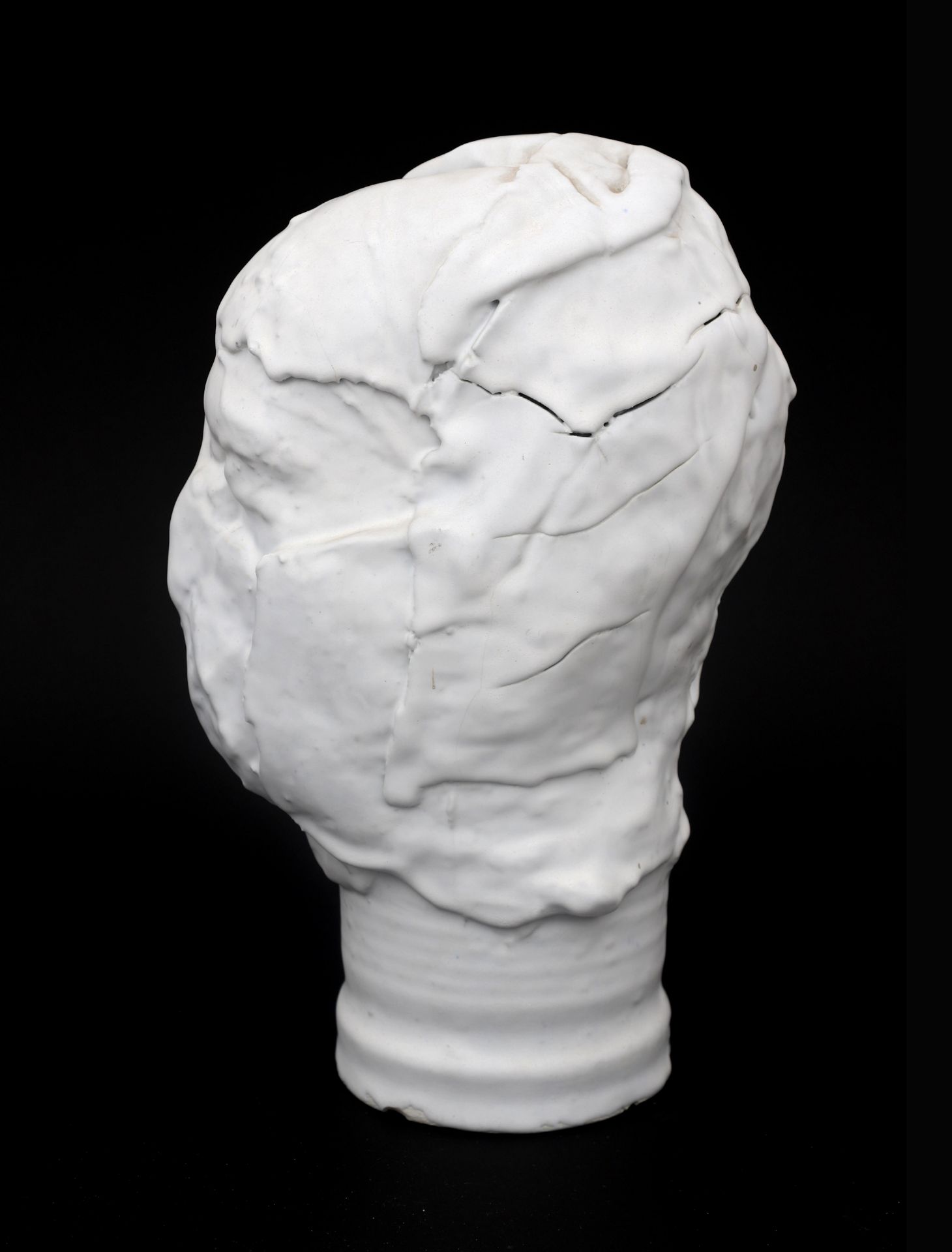 Jan van Leeuwen (1943-1992) A white stoneware and porcelain head, produced at the Experimental - Bild 4 aus 7