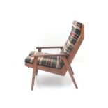 Rob Parry (1925) A teak easy chair, model 'Lotus', produced by Gelderland, 1960s, re-upholstered. 90