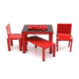 Centrokappa / Masayuki Matsukaze Sistema Scuola, a dismountable set of plastic child's furniture for