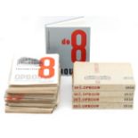 De 8 & Opbouw Four complete linen-bound volumes: 1936 - 1939. Together with unbound volumes 1932 -