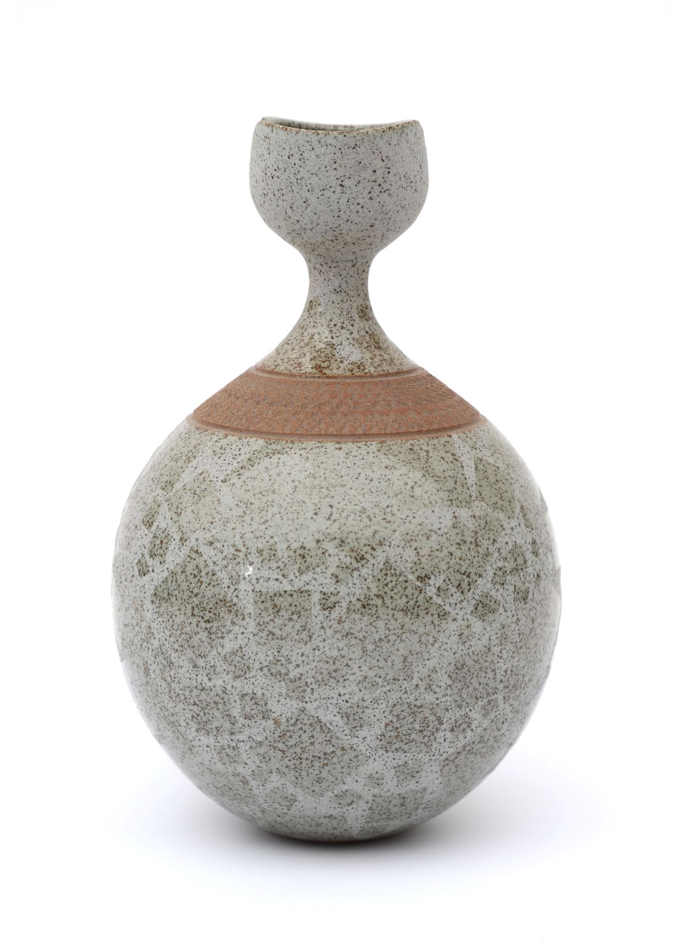 Horst Göbbels (1936) A stoneware 'flesobject met kelkopening' (bottle-object with chalice-top), - Bild 5 aus 5