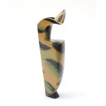 Noor Camstra (1953) A 'Sandeman' stoneware vase with ochre, green and black glaze, 1991, marked.