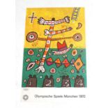 Alan Davie (1920-2014) A poster "Olympische Spiele München 1972", marked: Reproduktions-Plakat /