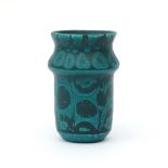 Potterie Ravelli, Valkenburg A ceramic vase decorated with abstract pattern in shades of green,